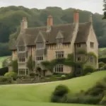 A Tudor manor house in the English countryside